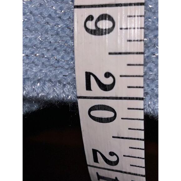 Textured Cardigan Sweater Gold Pearl Buttons Size L (320) - Picture 9 of 10